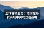 全球营销趋势：如何在外贸商城中实现双语战